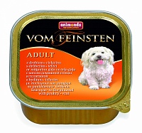 конс. Animonda Vom Feinsten Dog Adult с мясом Домашней Птицы и Телятиной для Собак 150г