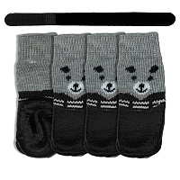Носки для Собак Nunbell прорезиненные защитные Черные S (3,4х4,5см)