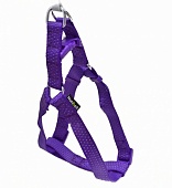 Шлейка Nunbell 15мм*32-47см нейлон Фиолетовый со светоотражающей нитью