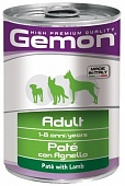 консерва Gemon Dog 400г для Собак Паштет Ягненок
