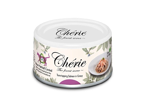 конс. Cherie 80г Hairball Control Тунец с Лососем для Кошек