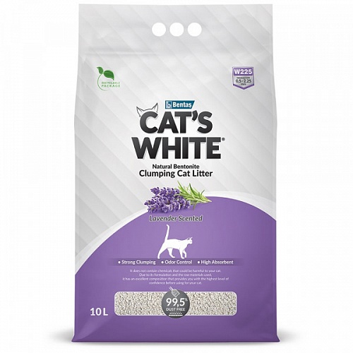 Cat's White Lavender комкующийся с ароматом лаванды 10л