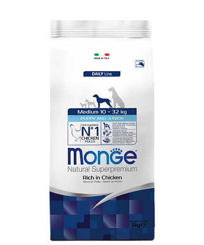Monge Dog Medium для Щенков средних пород 3кг