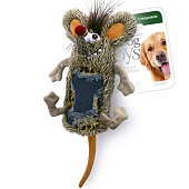 Игрушка GiGwi Мышь с большой пищалкой, 33см для Собак