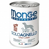 консерва Monge Dog Monoproteico Solo паштет из Ягненка 400г