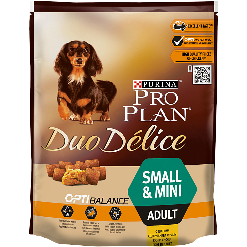 ProPlan DUO DELICE Small 700г Курица Рис