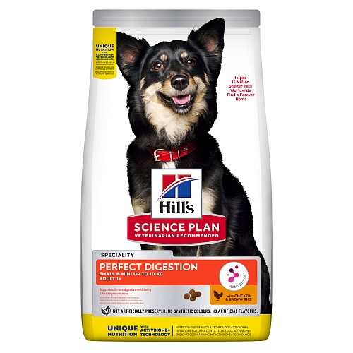 Hill's SP для Собак Мини Пород 3кг с Курицей для Идеального Пищеварения