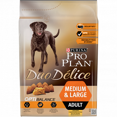 ProPlan DUO DELICE 2,5кг Курица Рис