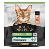 Сухой корм PRO PLAN для кошек для здоровья почек после стерилизации, с лососем, 400 г