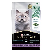 Сухой корм PRO PLAN Nature Elements для кошек при чувствительном пищеварении, с индейкой, 7 кг