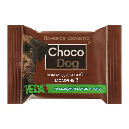 Лакомство Choco Dog Молочный Шоколад для Собак, 15г