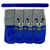 Носки для Собак Nunbell прорезиненные защитные Синие L (4,3х6,8см)