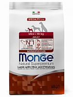 Monge Dog Speciality Mini для Собак мелких пород с Ягненком, Рисом и Картофелем 800г