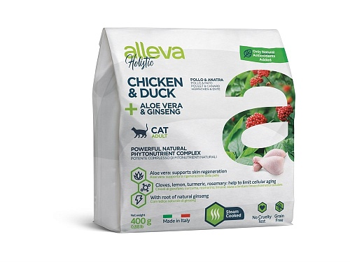 Alleva Holistic Cat с Курицей и Уткой 400г