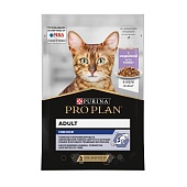 Влажный корм PRO PLAN Indoor Adult для кошек, живущих дома, с индейкой, в желе, 85 г