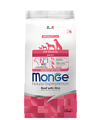 Monge Dog Monoprotein для Собак всех пород с Говядиной и Рисом 2,5кг
