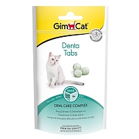 Лакомство GimCat Denta Tabs для Кошек для ухода за полостью рта 40г