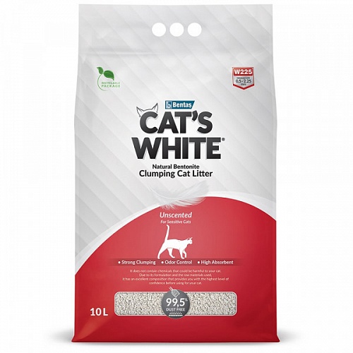 Cat's White Natural комкующийся без ароматизатора 10л