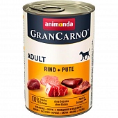 Animonda GranCarno Adult 400г c Говядиной и Индейкой для Взрослых Собак