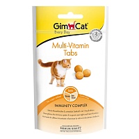 Лакомство GimCat Multi-Vitamin Tabs для Кошек с мультивитаминами 40г